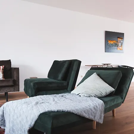 아파트 Flat White - Luxe App Aan Zee Met Terras & Parking 데한